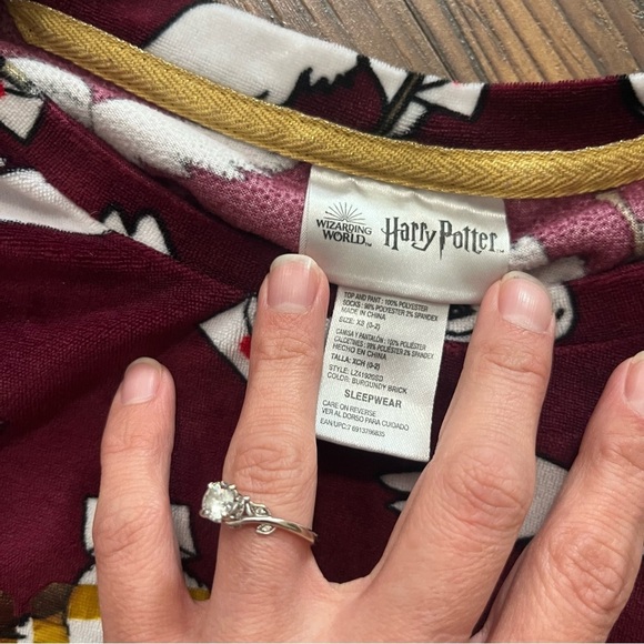 Harry Potter Wizarding World Hogwarts Pajamas PJ Lounge Set Women X-Small Sleep - Picture 3 of 3